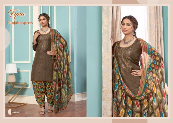 Fyra Punjab Express 2 Cotton Fancy Embroidery Salwar 